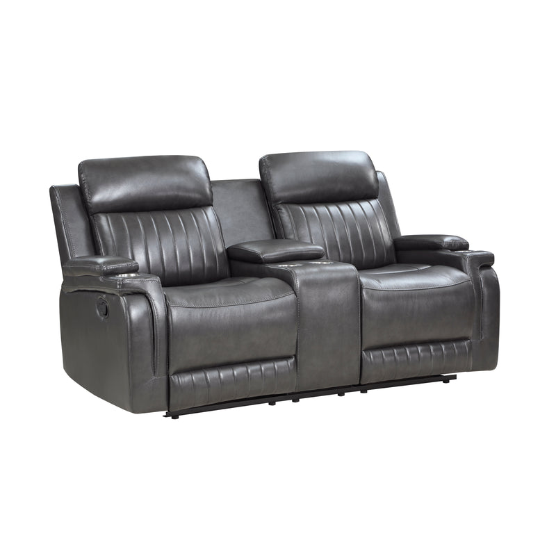Broomfield - Double Reclining Love Seat with Center Console