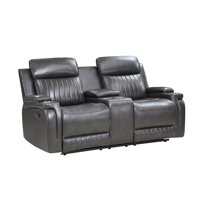 Broomfield - Double Reclining Love Seat with Center Console