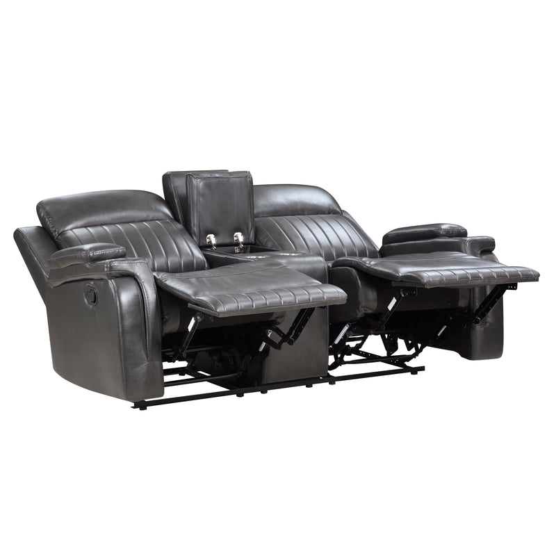 Broomfield - Double Reclining Love Seat with Center Console