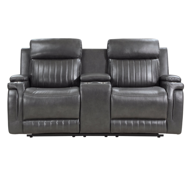 Broomfield - Double Reclining Love Seat with Center Console