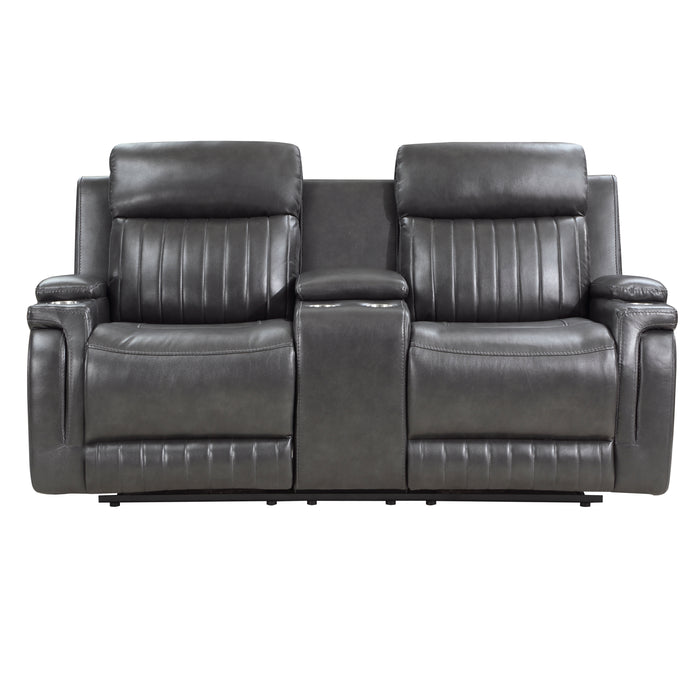 Broomfield - Double Reclining Love Seat with Center Console