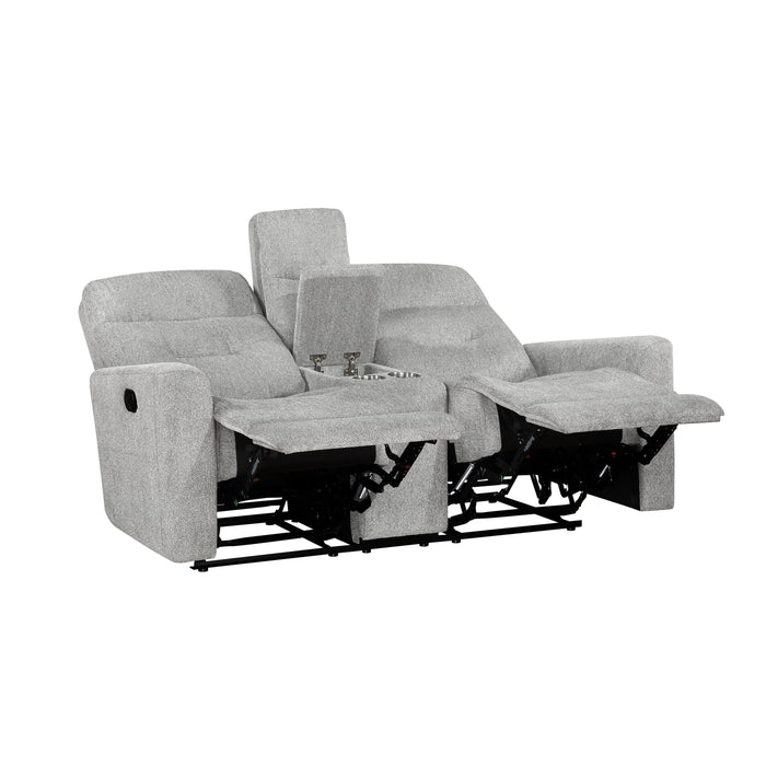 Lyndon - Double Reclining Love Seat with Center Console