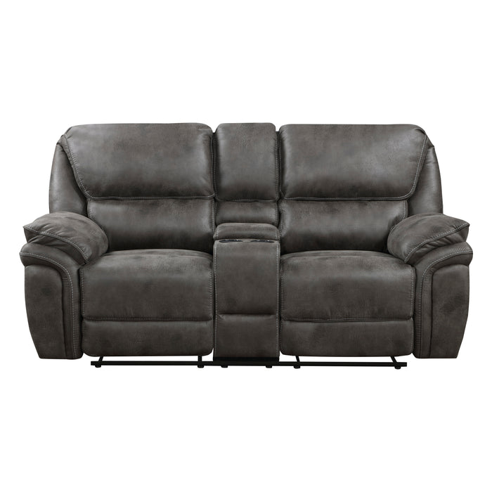 Proctor - Double Reclining Love Seat with Center Console