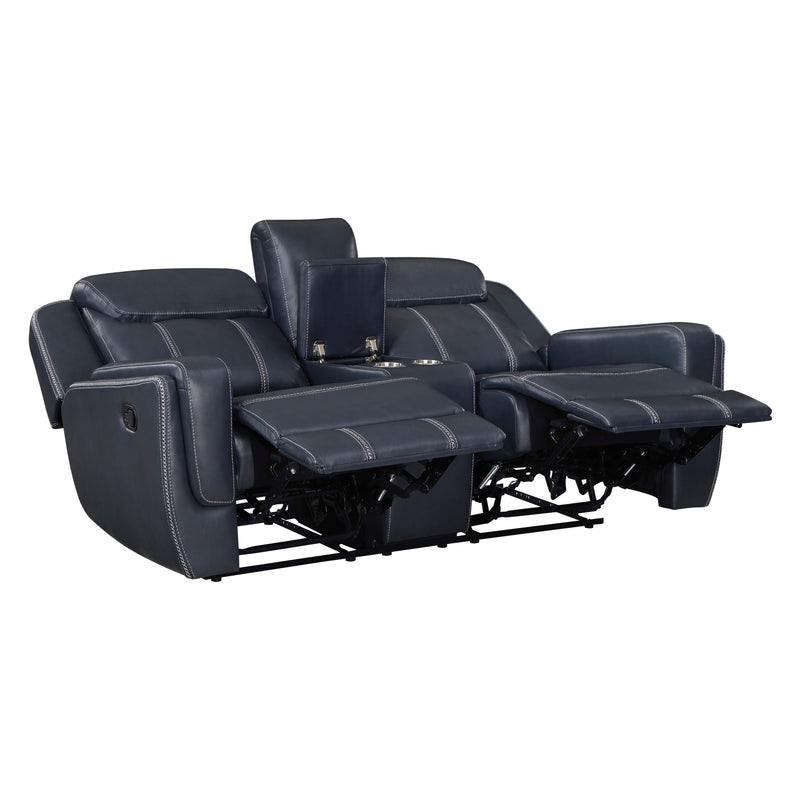 Littleton - Double Reclining Love Seat with Center Console, Receptacles and USB Ports