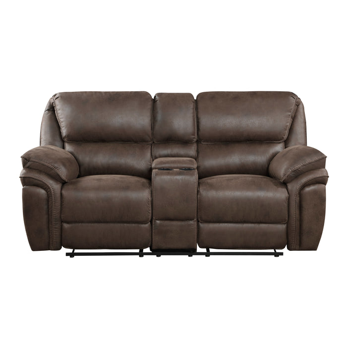 Proctor - Double Reclining Love Seat with Center Console