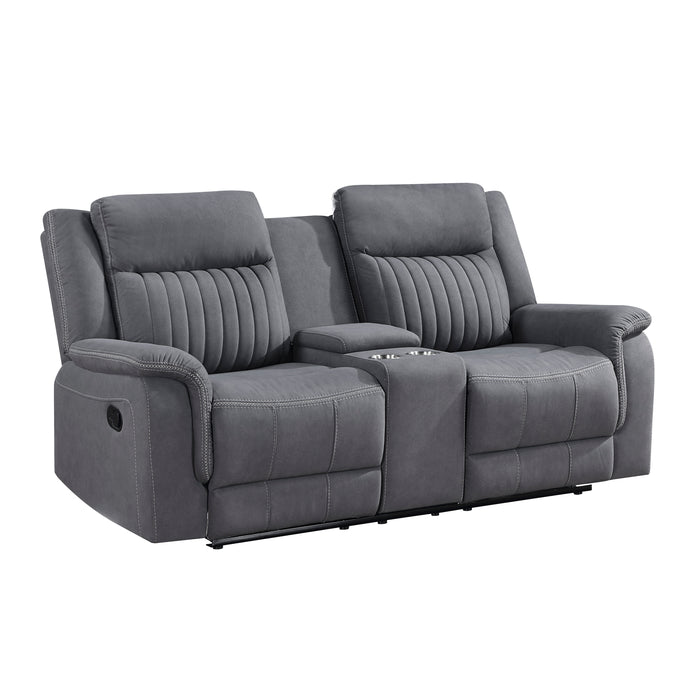 Dean - Double Reclining Love Seat with Center Console