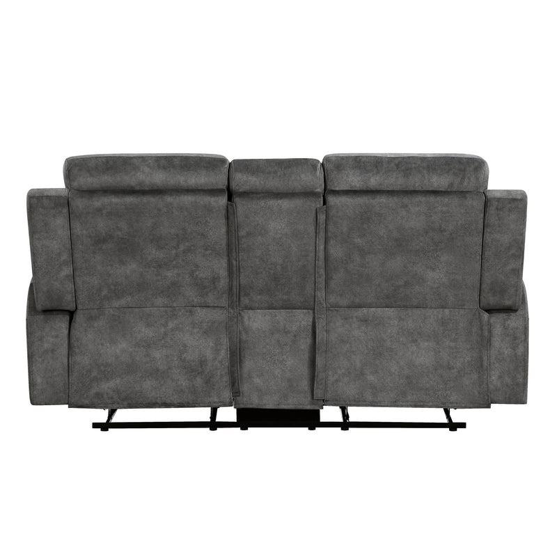 Muncie - Double Reclining Love Seat with Center Console