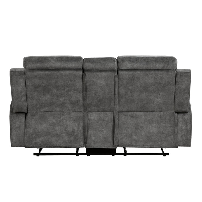 Muncie - Double Reclining Love Seat with Center Console