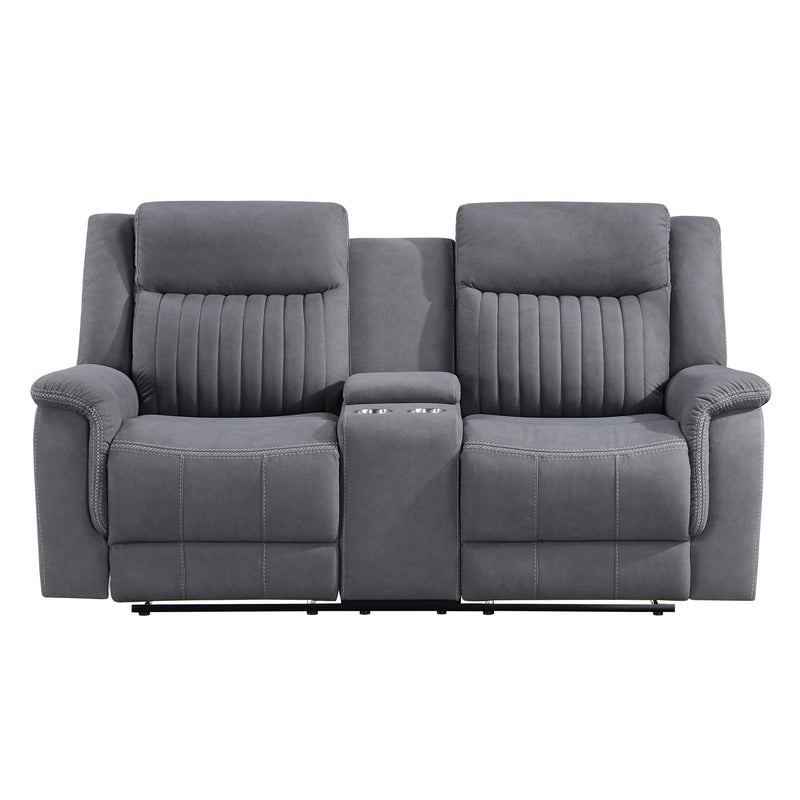 Dean - Double Reclining Love Seat with Center Console