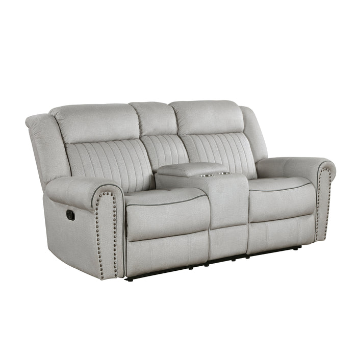 Brennen - Double Reclining Love Seat with Center Console