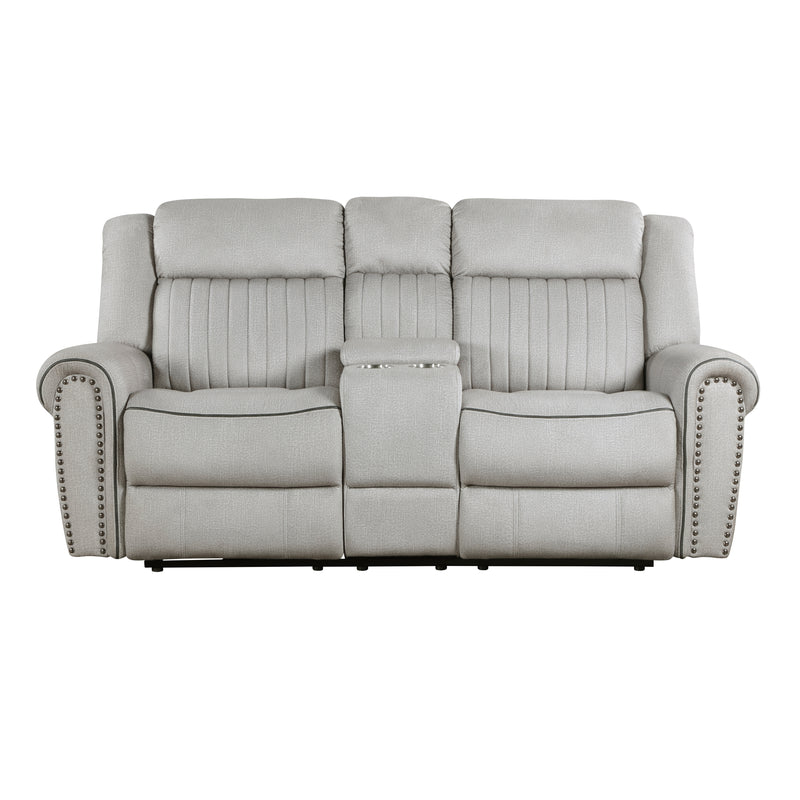 Brennen - Power Double Reclining Love Seat with Center Console