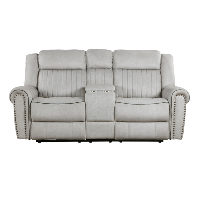 Brennen - Power Double Reclining Love Seat with Center Console