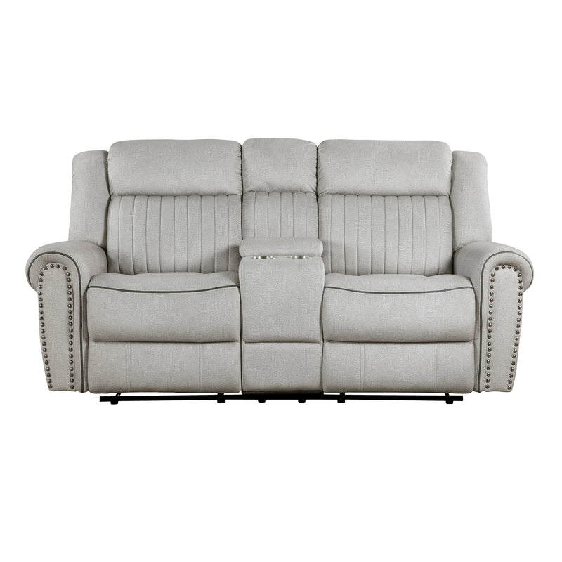 Brennen - Double Reclining Love Seat with Center Console