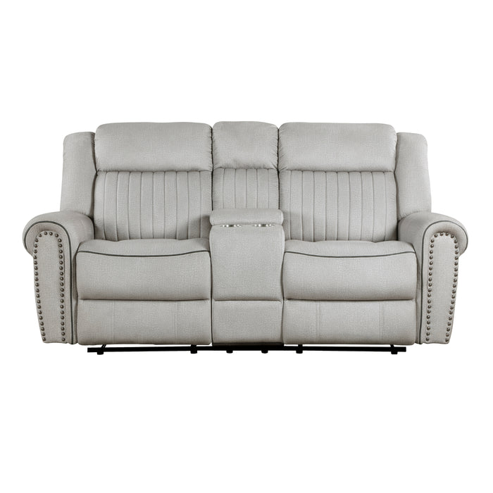 Brennen - Double Reclining Love Seat with Center Console