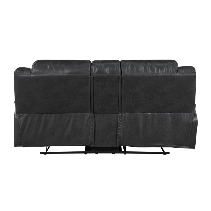 Hazen - Double Reclining Love Seat with Center Console