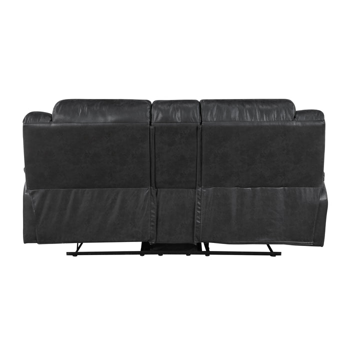 Hazen - Double Reclining Love Seat with Center Console