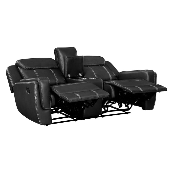 Littleton - Double Reclining Love Seat with Center Console, Receptacles and USB Ports
