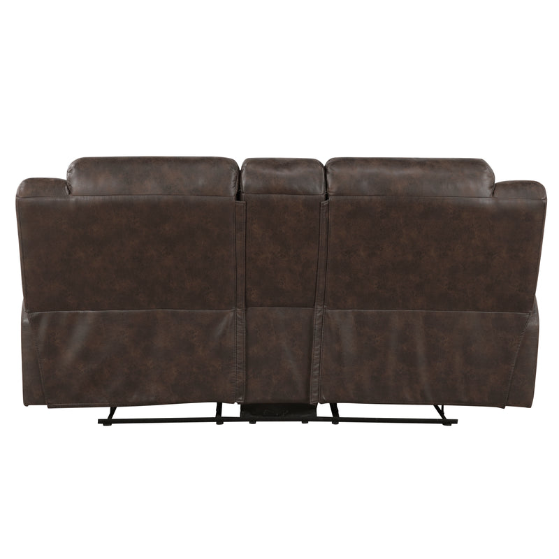 Hazen - Double Reclining Love Seat with Center Console