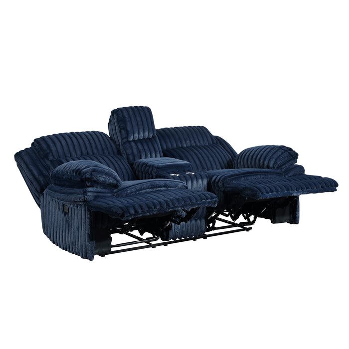 Goodland - Double Reclining Love Seat with Center Console