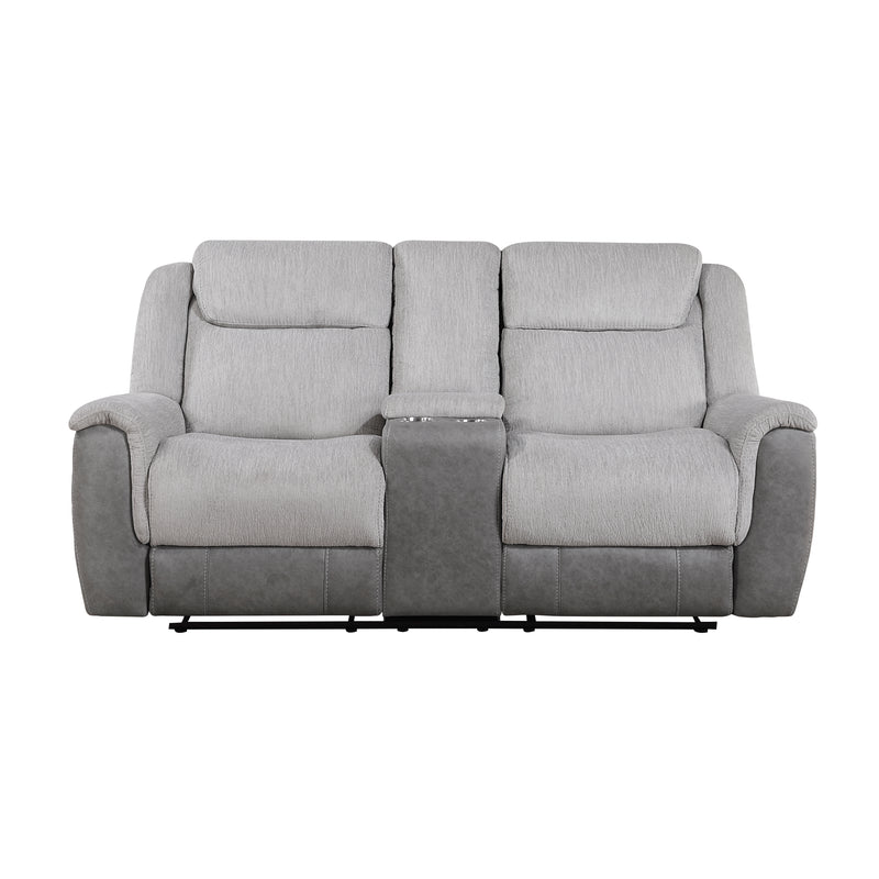 Harriette - Double Reclining Love Seat with Center Console