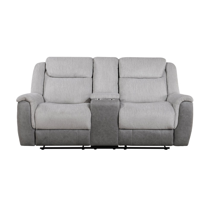 Harriette - Double Reclining Love Seat with Center Console