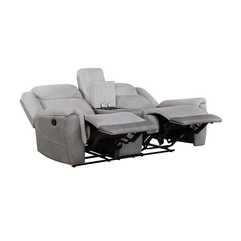 Harriette - Double Reclining Love Seat with Center Console