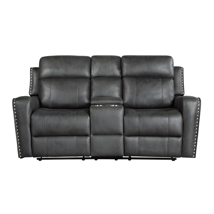 Kellen - Power Double Reclining Love Seat with Center Console