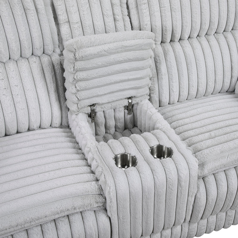 Goodland - Double Reclining Love Seat with Center Console