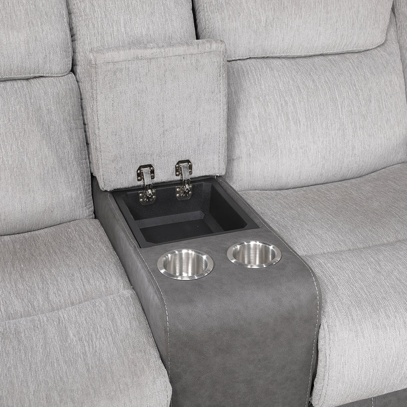 Harriette - Double Reclining Love Seat with Center Console