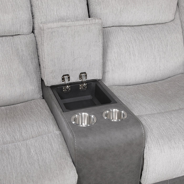 Harriette - Double Reclining Love Seat with Center Console