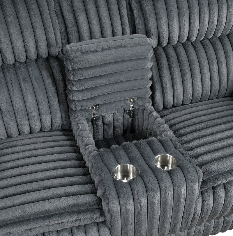 Goodland - Double Reclining Love Seat with Center Console