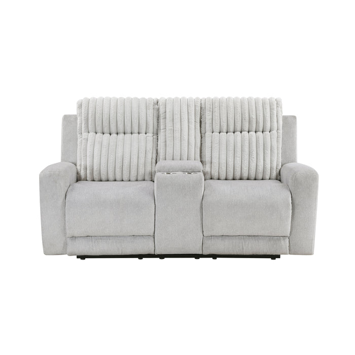 Benton - Double Reclining Love Seat with Center Console