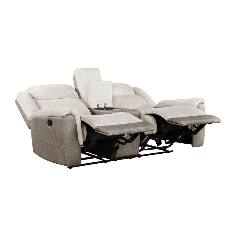 Harriette - Double Reclining Love Seat with Center Console