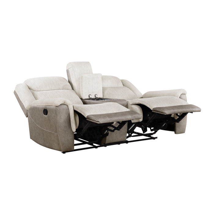 Harriette - Double Reclining Love Seat with Center Console