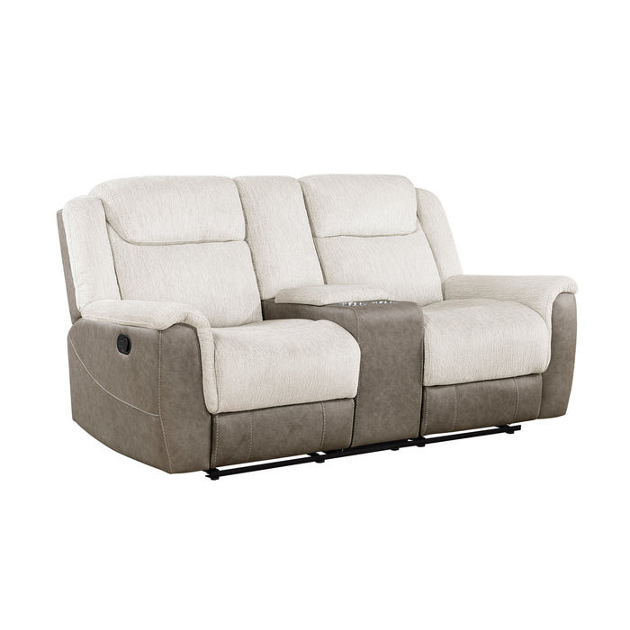 Harriette - Double Reclining Love Seat with Center Console