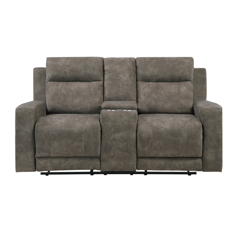 Muncie - Double Reclining Love Seat with Center Console