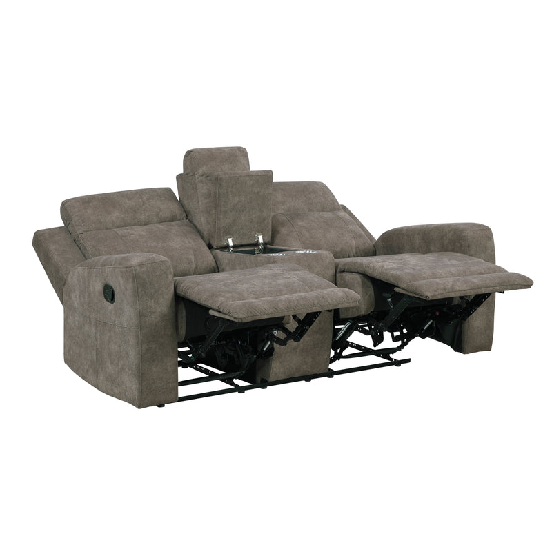 Muncie - Double Reclining Love Seat with Center Console