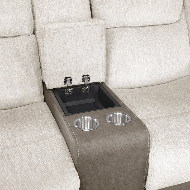 Harriette - Double Reclining Love Seat with Center Console