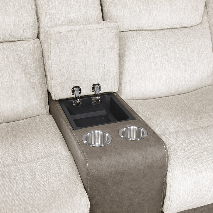 Harriette - Double Reclining Love Seat with Center Console