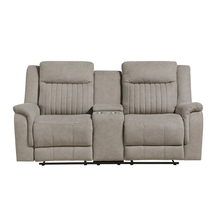 Dean - Double Reclining Love Seat with Center Console