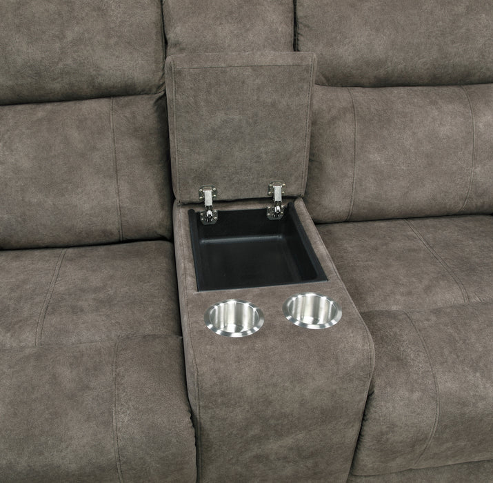 Muncie - Double Reclining Love Seat with Center Console