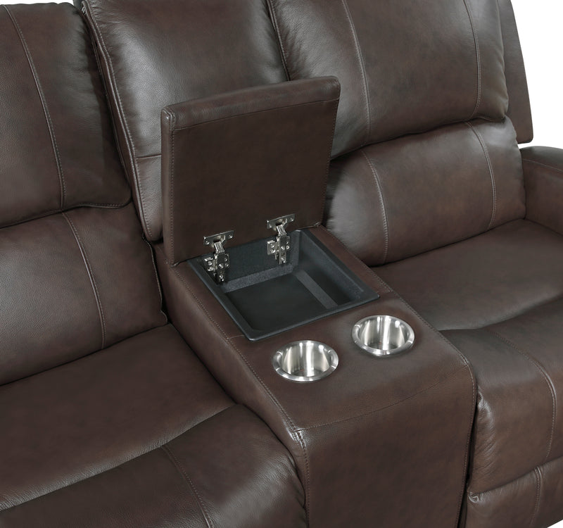 Austin - Double Reclining Love Seat with Center Console