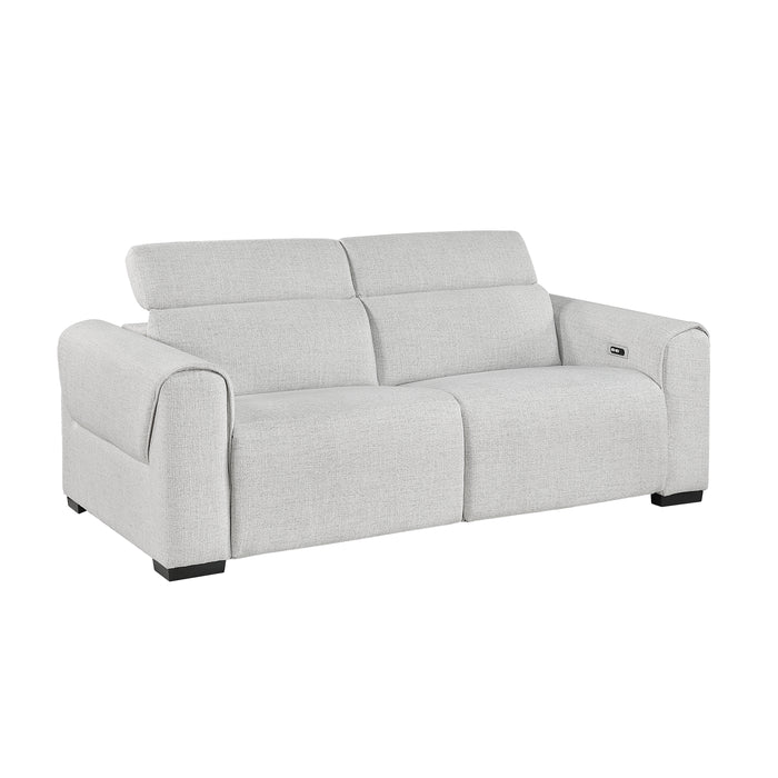 McPherson - (2)Power Double Reclining Love Seat with Power Headrests, Charging Ports