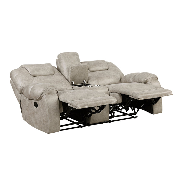 Gainesville - Double Reclining Love Seat with Center Console