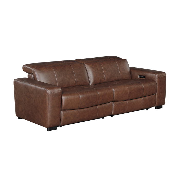 Sutton - (2)Power Double Reclining Love Seat with Power Headrests and Charging Ports