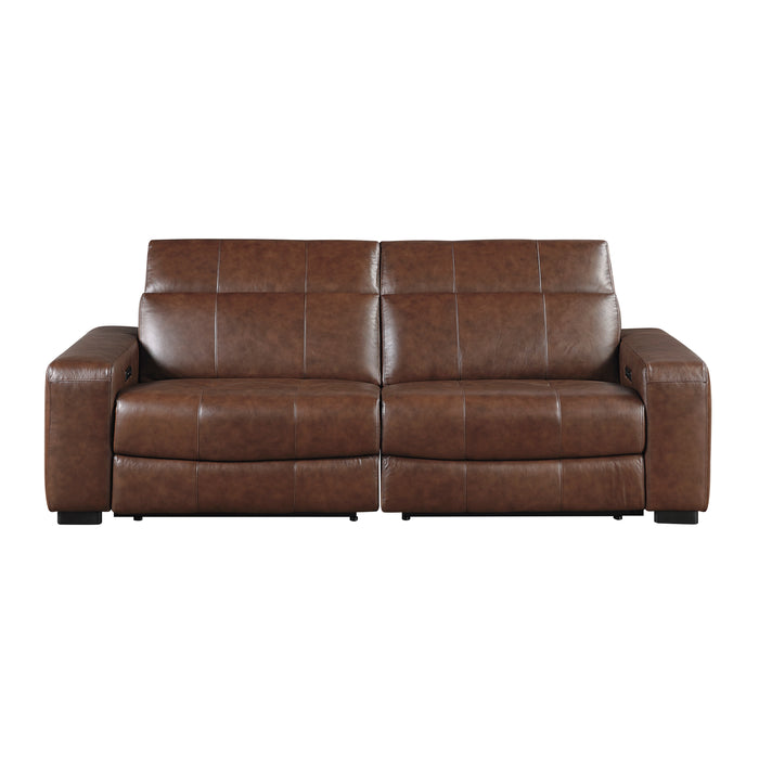 Sutton - (2)Power Double Reclining Love Seat with Power Headrests and Charging Ports