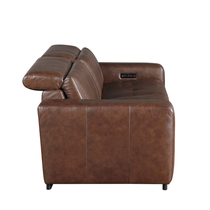 Sutton - (2)Power Double Reclining Love Seat with Power Headrests and Charging Ports