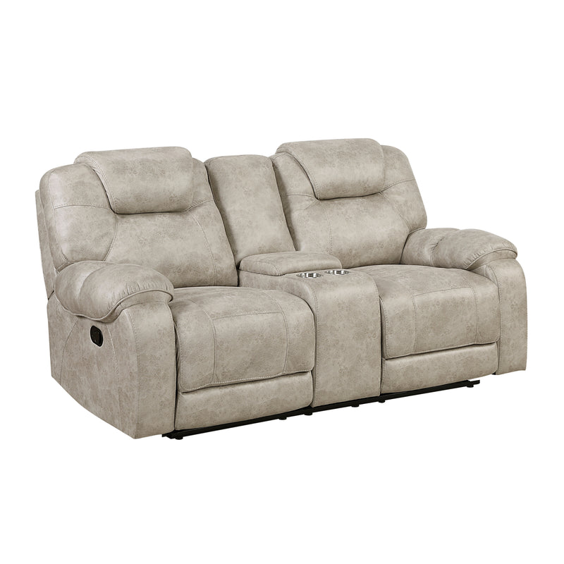 Gainesville - Double Reclining Love Seat with Center Console