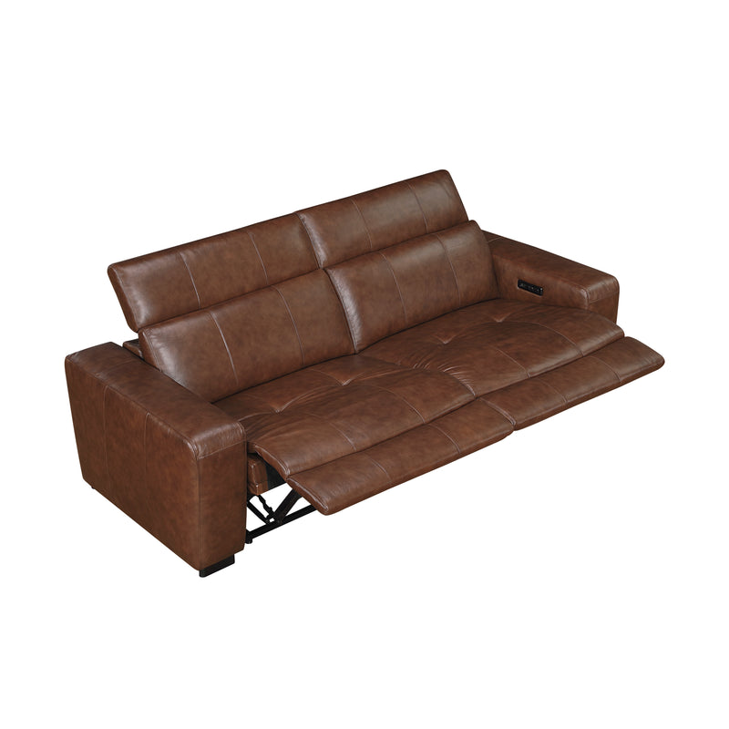 Sutton - (2)Power Double Reclining Love Seat with Power Headrests and Charging Ports