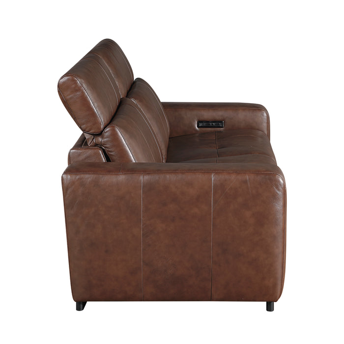 Sutton - (2)Power Double Reclining Love Seat with Power Headrests and Charging Ports